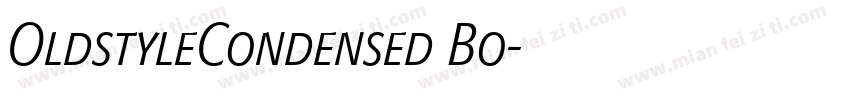 OldstyleCondensed Bo字体转换
